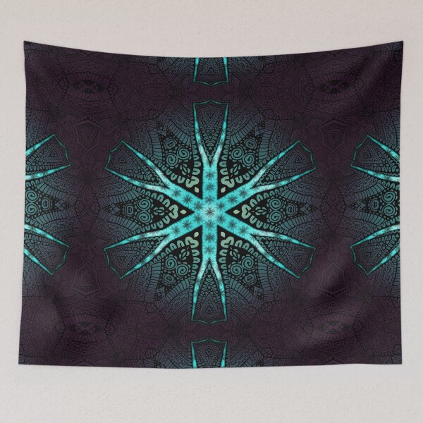 Item preview, Ice Spider of Life Geometric Fractal Mandala designed and sold by GloomyLand.