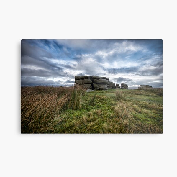 Combestone Tor Dartmoor Metal Print