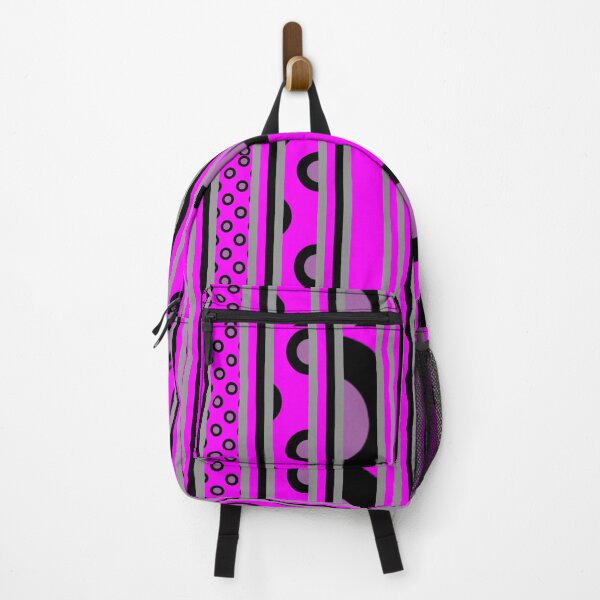 Item preview, Barcode cerise circle and dot retro design designed and sold by susanvarleyart.