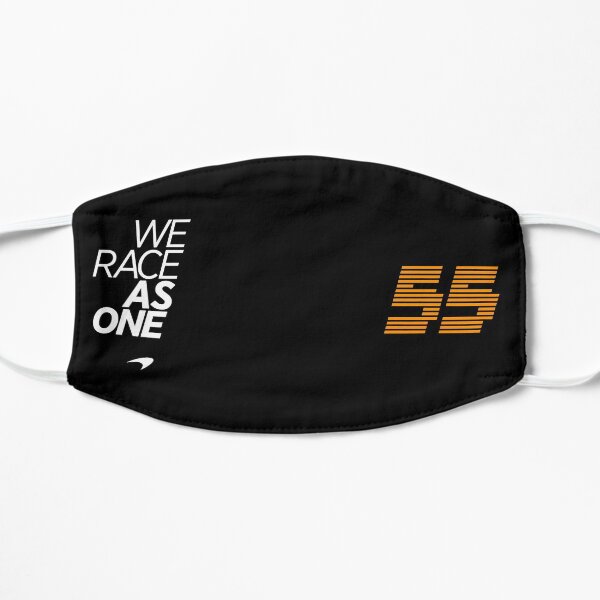 Carlos Sainz 55 We Race As One Mclaren 2020 Masque sans plis