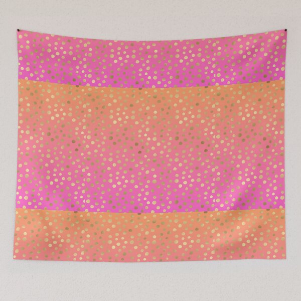 Item preview, Ombre rosa y naranja con lunares dorados designed and sold by sunshine64.