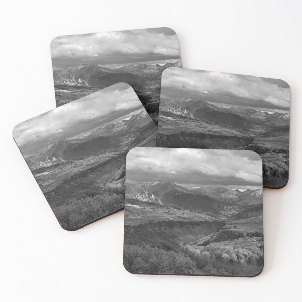 Item preview, Uncompahgre Sunset Pano in Black and White designed and sold by nbrandsberg.