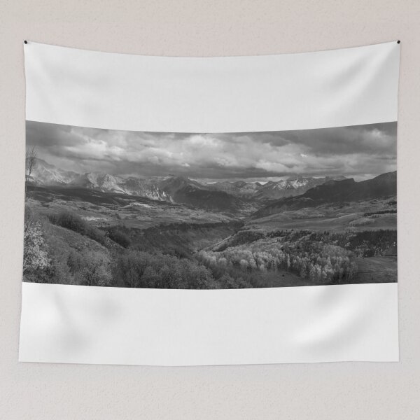 Item preview, Uncompahgre Sunset Pano in Black and White designed and sold by nbrandsberg.