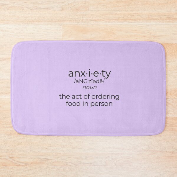 Item preview, anxiety definition designed and sold by introvertcafe.