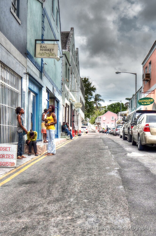 "Passing by Market Street in Downtown Nassau, The Bahamas" by Jeremy