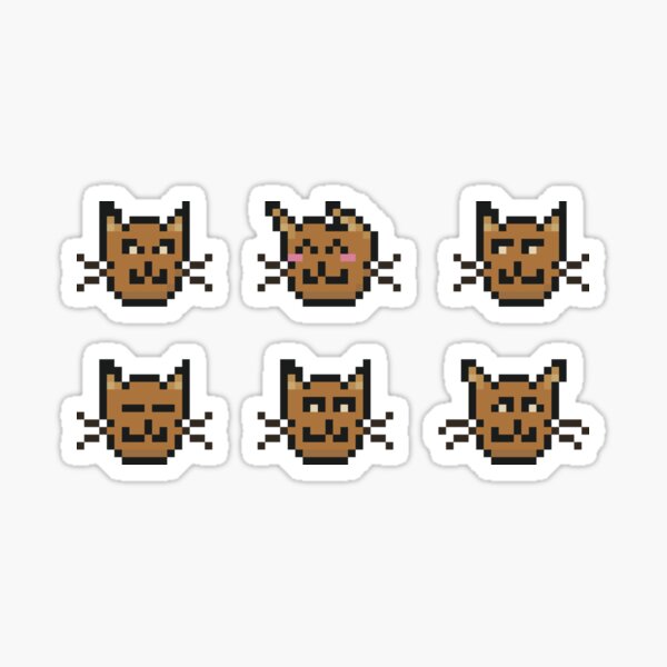 Pixel Cats Sticker