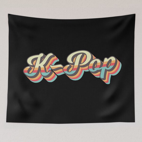 Item preview, K-pop (Retro Letter Style) designed and sold by AmpersandCuster.