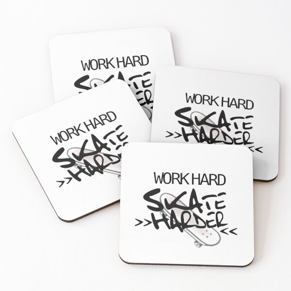Item preview, Work hard skate harder designed and sold by BaristaRebel.