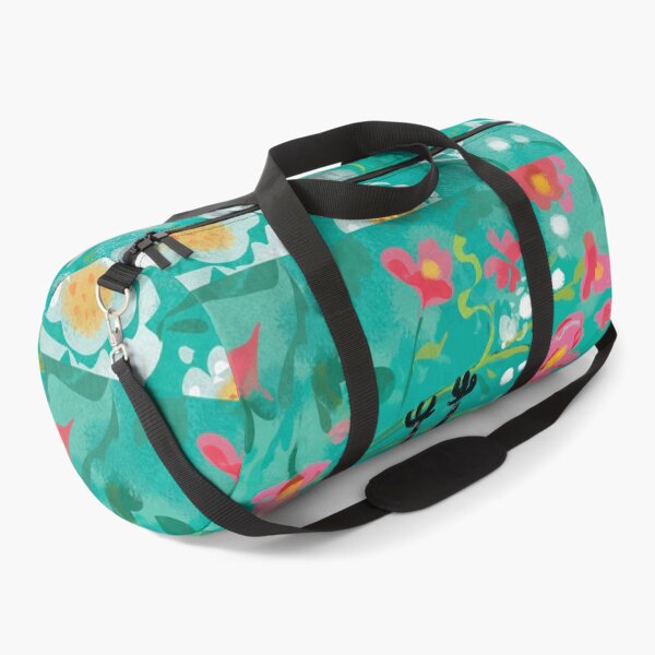 Batty for Flowers Duffle Bag