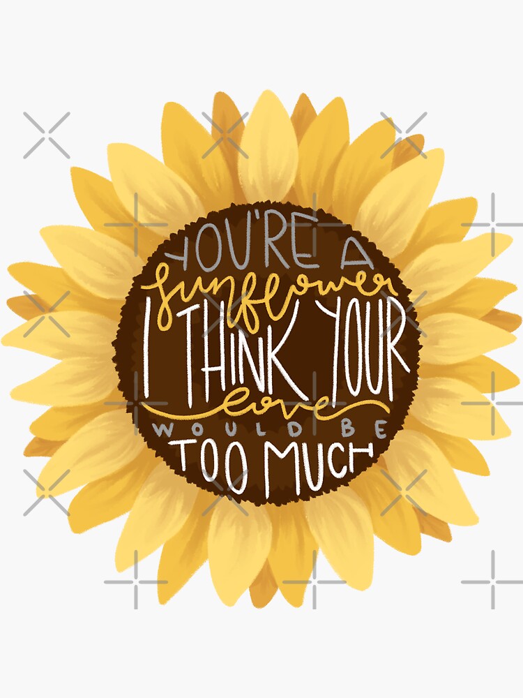 Sunflower Post Malone Stickers Redbubble