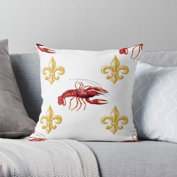 Alligator - Down In The Bayou - Grey Throw Pillow by Heather