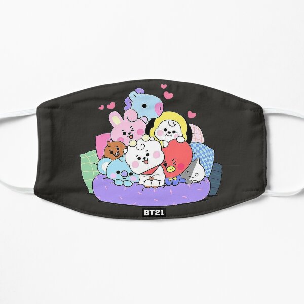 Download Bt21 Face Masks Redbubble PSD Mockup Templates