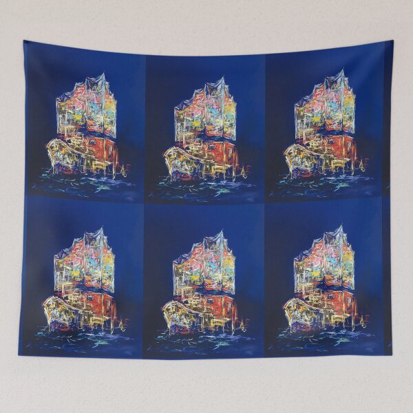 Item preview, Elbe Philharmonic Hall and Cap San Diego designed and sold by Nicole Leidenfrost.