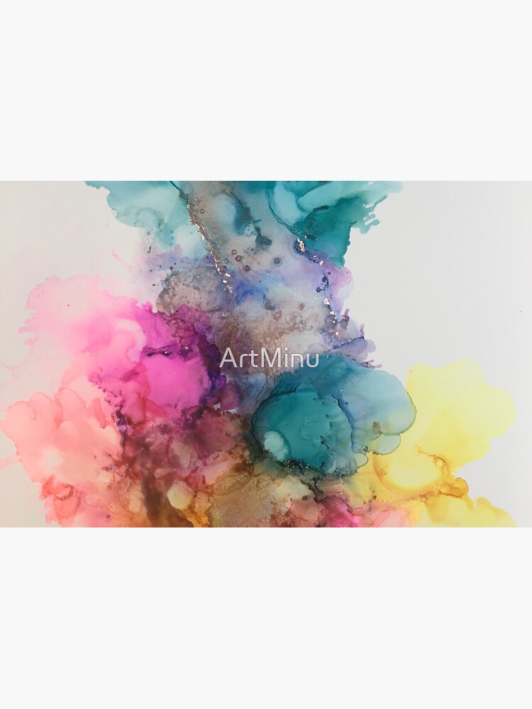 Aperçu 2 sur 2. Skin adhésive d'ordinateur avec l'œuvre Bouffée d'air frais créée et vendue par ArtMinu.