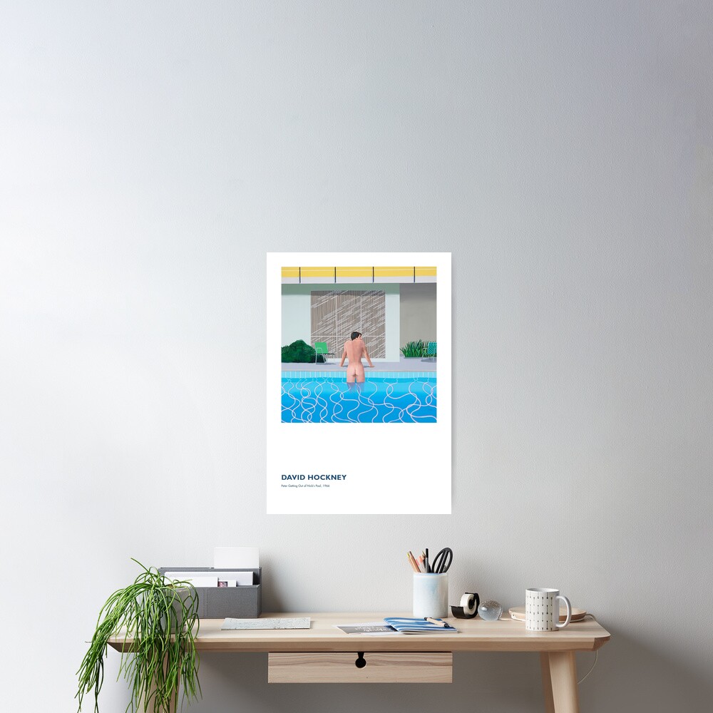 David Hockney Exhibition Art Poster - Peter Getting Out of Nick's Pool, 1966 Poster