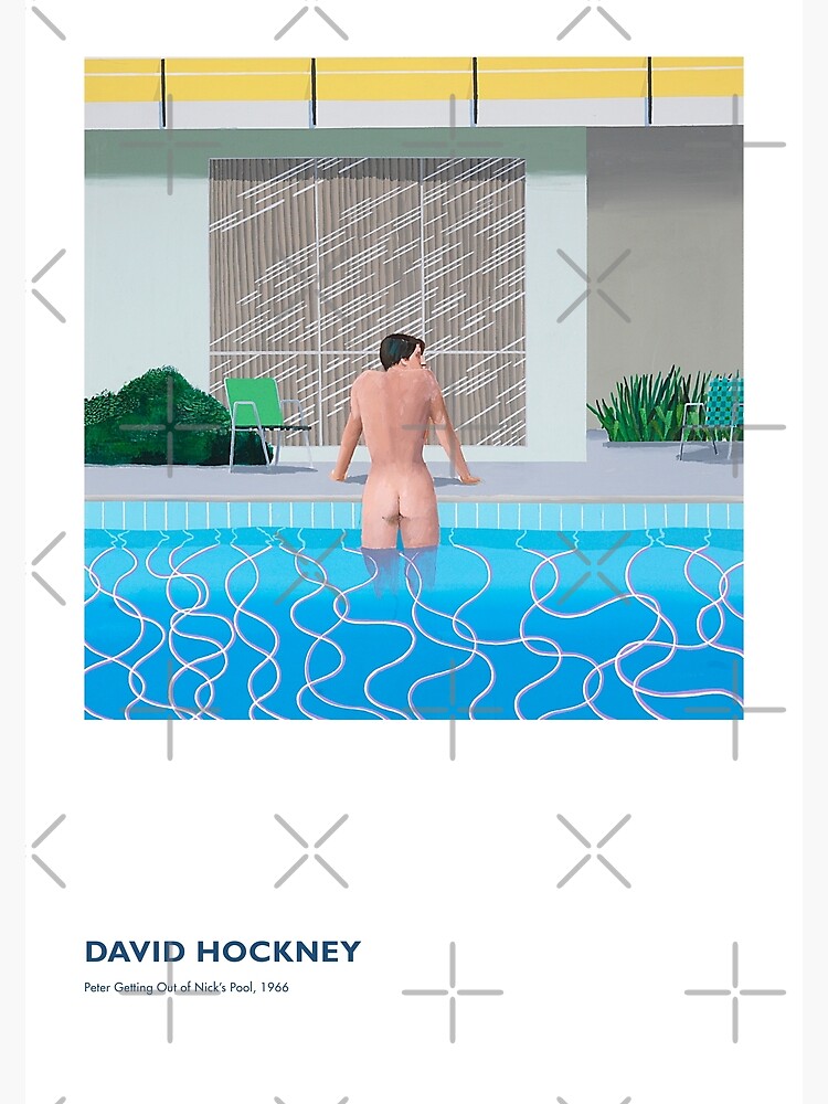 David Hockney Exhibition Art Poster - Peter Getting Out of Nick's Pool, 1966 by franciscouto