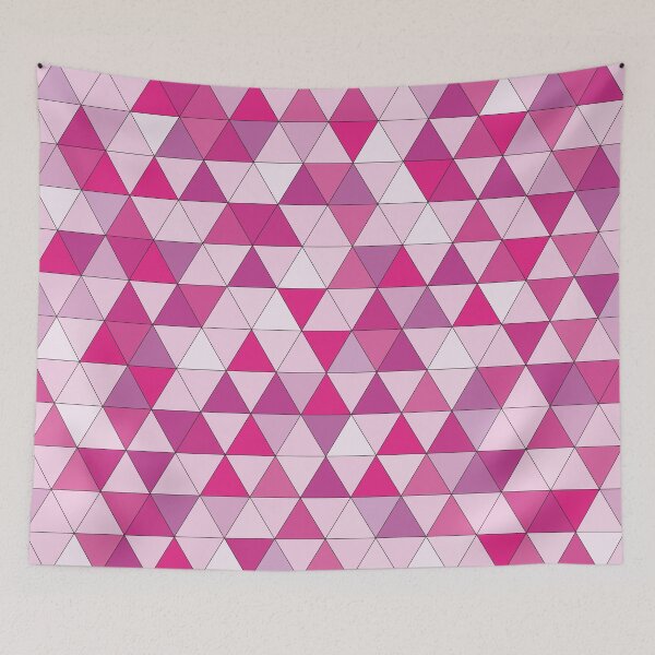 Item preview, Triangle geometric pattern pink designed and sold by Kamiri.