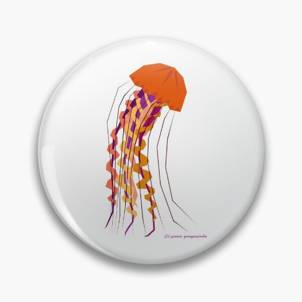 Item preview, Stinging Nettle Jellyfish Geometric Art with Scientific Name Text designed and sold by WildByNature.