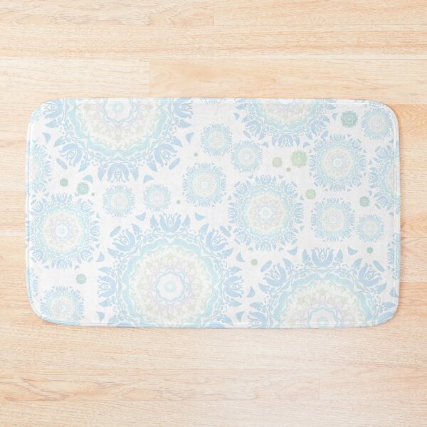 Item preview, Light blue mandala pattern designed and sold by MandalaFlowerArt.