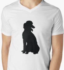 Poodle Silhouette Men's V-Neck T-Shirt