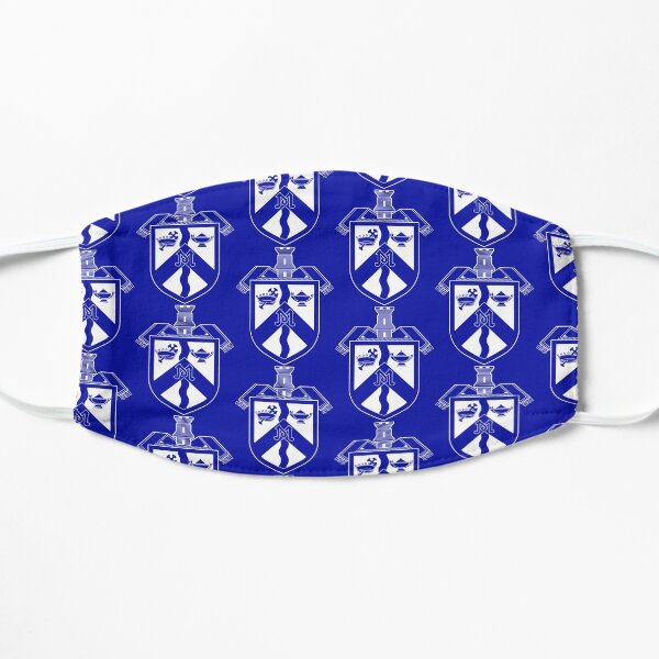 Mercy Shield Logo on Blue Flat Mask