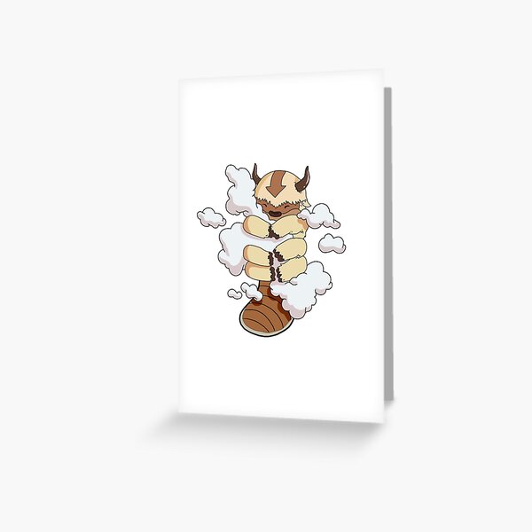 Appa in den Wolken Grußkarte
