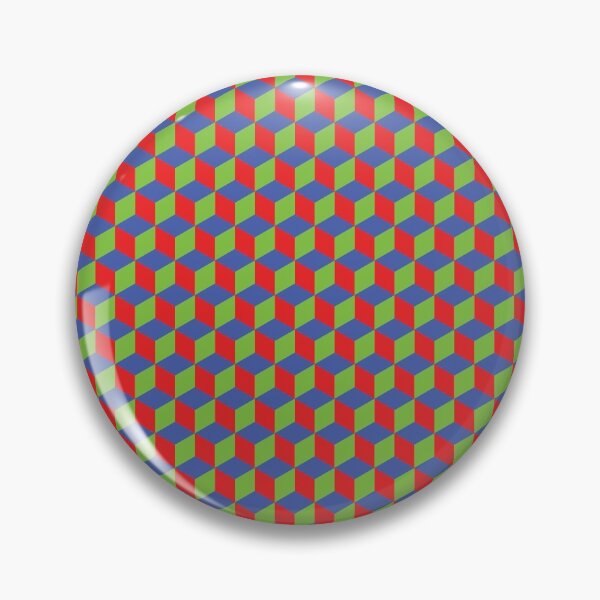 Item preview, Simple cube 3d geometric pattern red green blue designed and sold by FakeMirror.