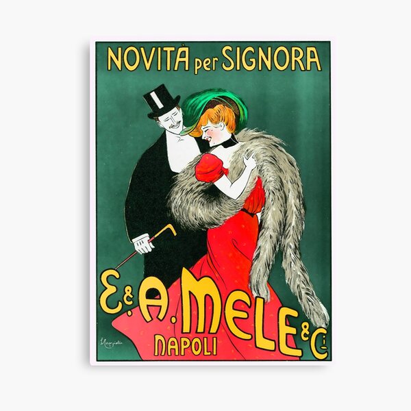 E. & A. Mele & Ci. Napoli, by Leonetto Cappiello, 1903 Canvas Print