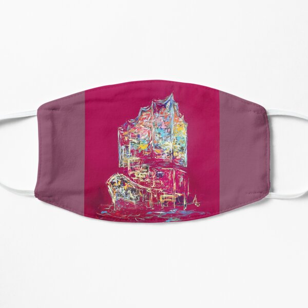 Elbphilharmonie und Cap San Diego, beere Maske