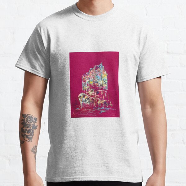 Elbphilharmonie und Cap San Diego, beere Classic T-Shirt