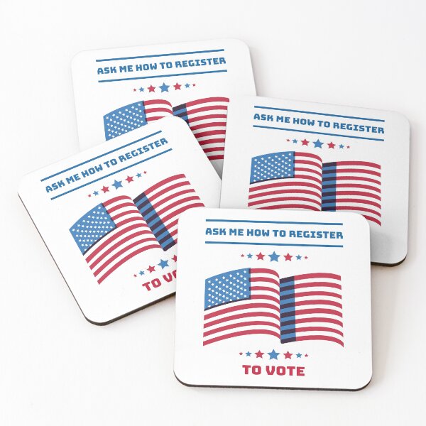 Item preview, Us Elections American Flag "Ask me how to register to vote" designed and sold by TamGustam.