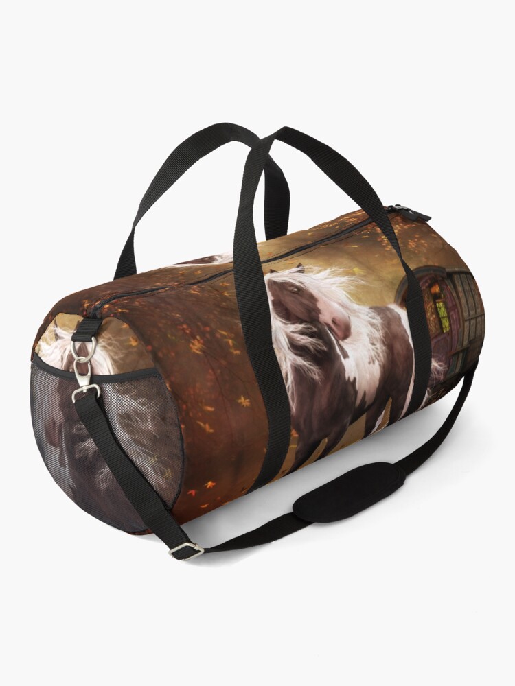 Alternate view of Gypsy Gold - Gypsy Vanner horse Duffle Bag