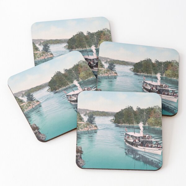 Item preview, The Captain Visger Steamboat In Lost Channel - Thousand Islands - 1901 designed and sold by warishellstore.