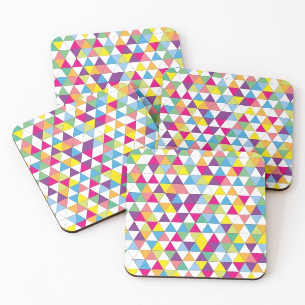 Item preview, Triangle geometric pattern multicolor designed and sold by Kamiri.