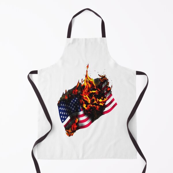 Item preview, Burning American Flag designed and sold by WhiteWreath.