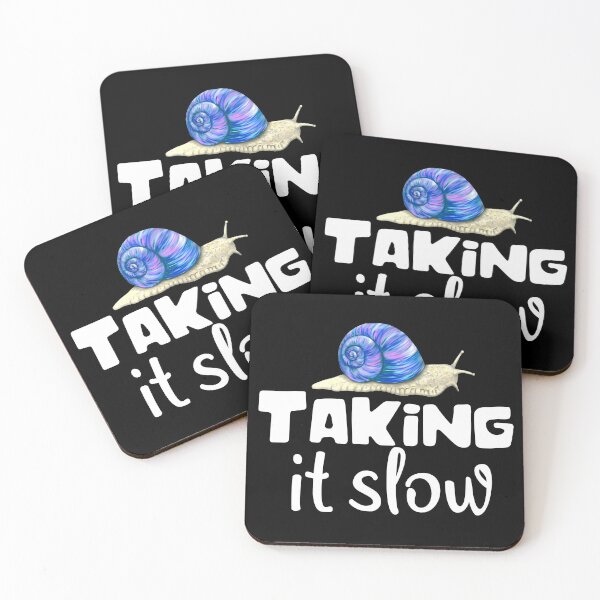 Item preview, Taking It Slow Funny Snail Saying designed and sold by Kraina.
