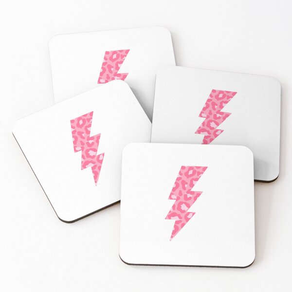 Item preview, bright pink cheetah lightning bolt designed and sold by maeveamcgregor.