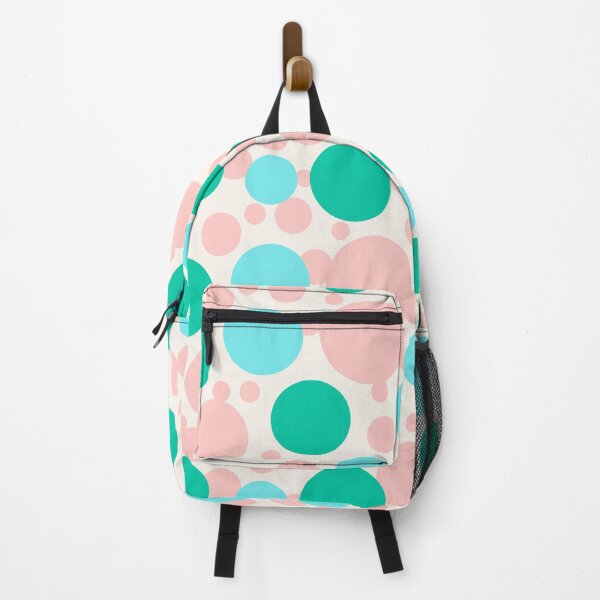Item preview, Green, blue and pink circles over beige designed and sold by marufemia.