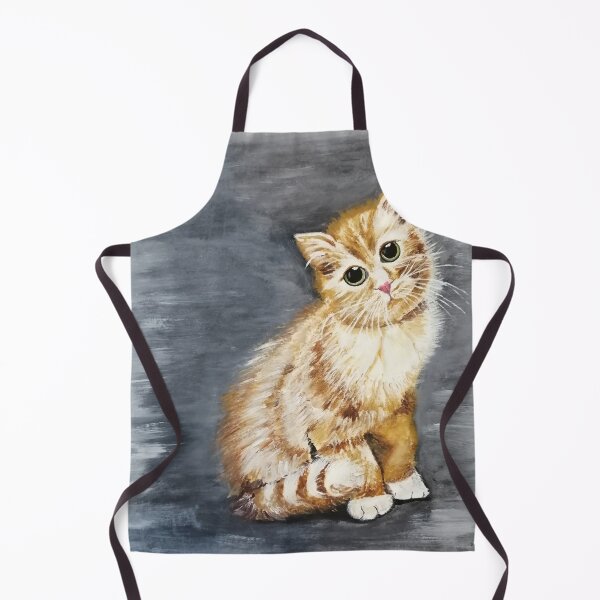 Item preview, Oil painting of a cute kitty designed and sold by Abha-Hues.