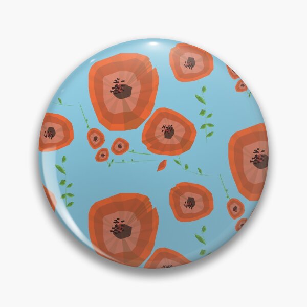 Item preview, Cottage Chic Poppy Pattern designed and sold by Michelle Sarah.