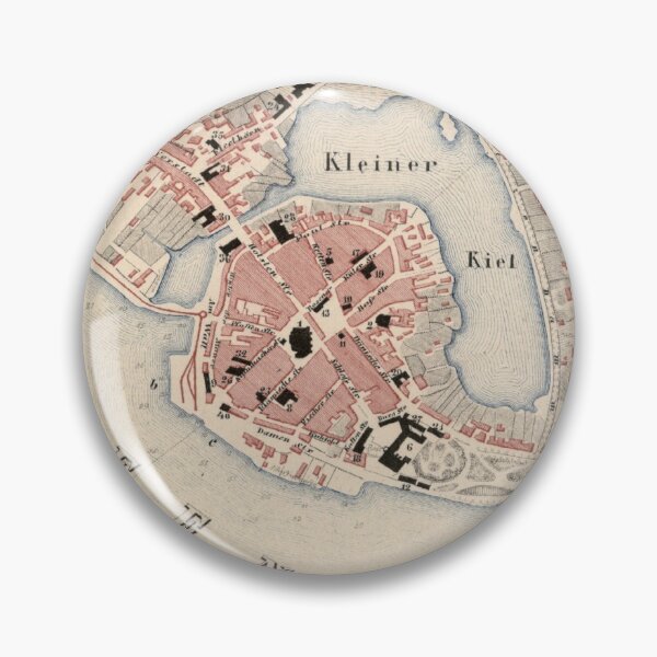 Item preview, Vintage Kiel Germany Map (1858) designed and sold by BravuraMedia.
