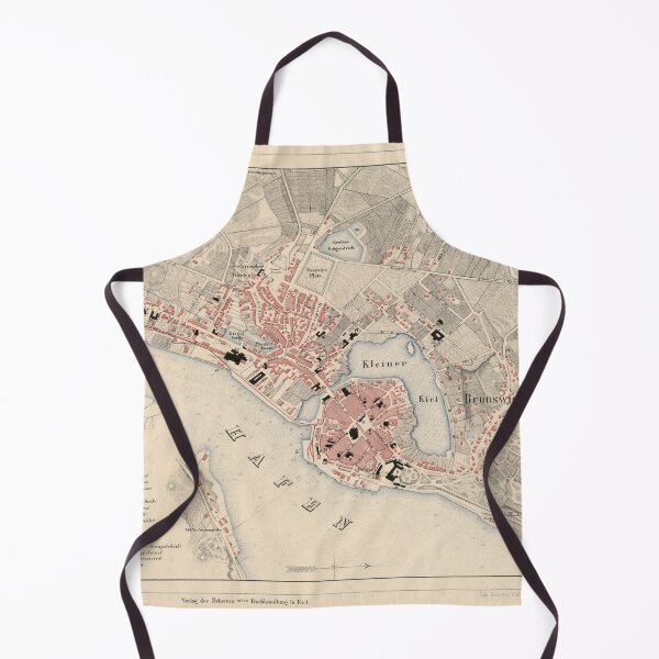 Item preview, Vintage Kiel Germany Map (1858) designed and sold by BravuraMedia.