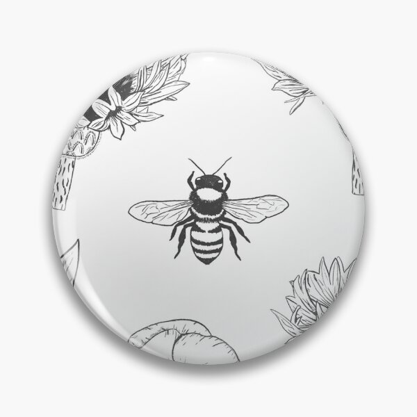 Item preview, Honey Bee Wildflower Pattern designed and sold by Twigs and Shadow.