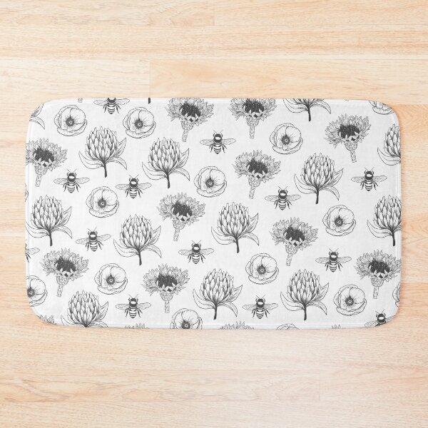 Item preview, Honey Bee Wildflower Pattern designed and sold by Twigs and Shadow.