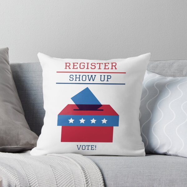 Item preview, Us Elections American Flag Colors "Register, show up, vote" designed and sold by TamGustam.
