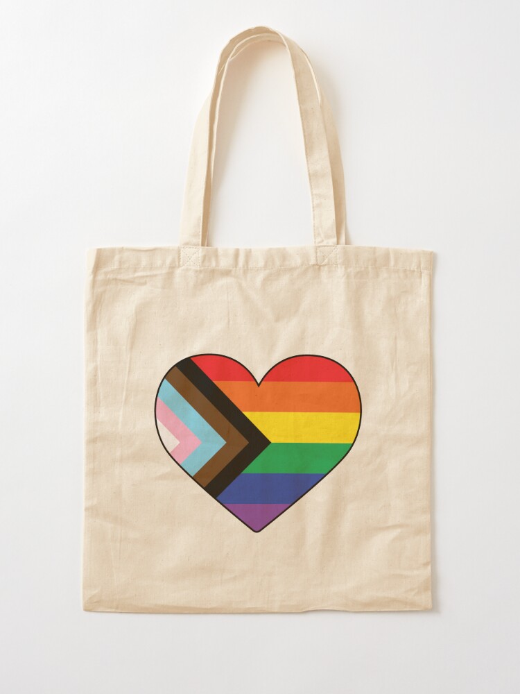 Tote Bag - Upcycled Progress Pride Flag