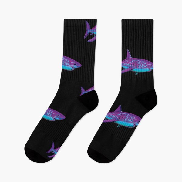 Item preview, Great White Shark Retrowave designed and sold by bslatecreations.
