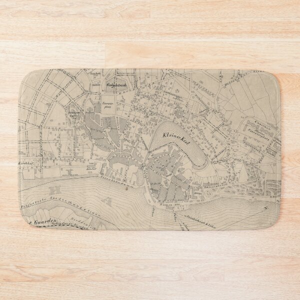 Item preview, Vintage Map of Kiel Germany (1869) designed and sold by BravuraMedia.