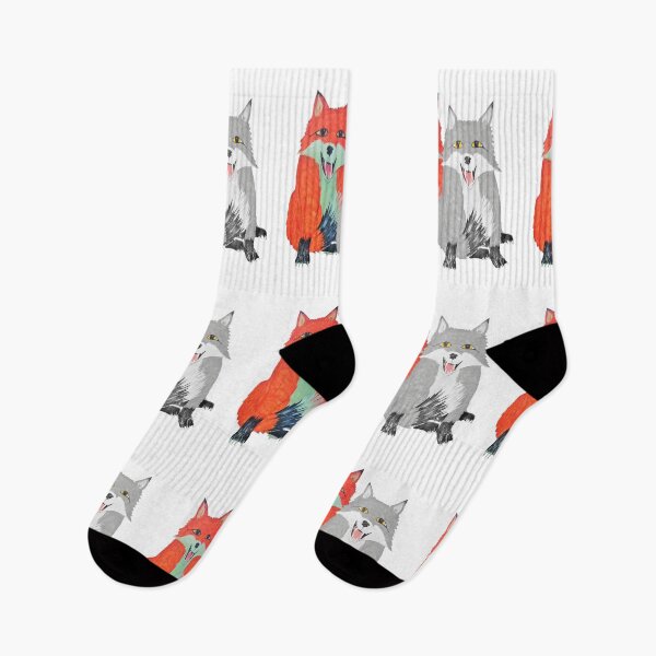 Item preview, Red and Gray fox designed and sold by BellsPainting.