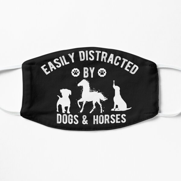 Easily Distracted By Dogs And Horses Mask